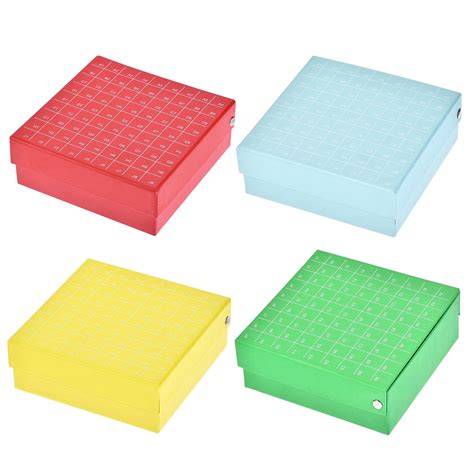 Sourcing Map Centrifuge Tube Freezer Storage Box 81 Places Waterproof ...