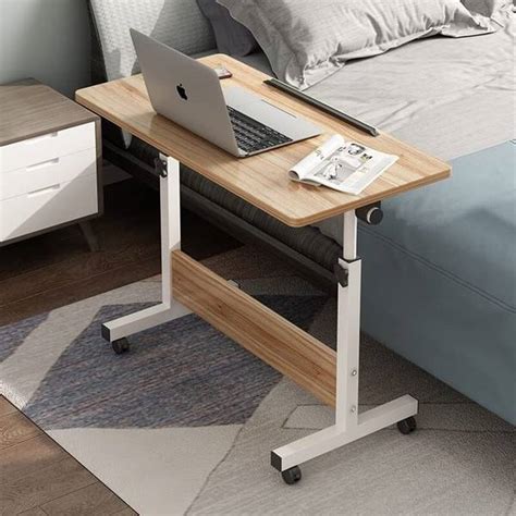 SAVYA HOME Adjustable Height Table with Wheels Adjustable Table Top (30 ...