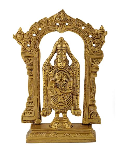 Buy Haristore Brass Tirupati Balaji/Srinivasa Balaji Idol (14.5 cm x 4. ...