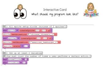 Image result for Code.org Lesson 17 Interactive Card