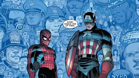 Captain America and Spider-Man pay tribute to the victims of September ...