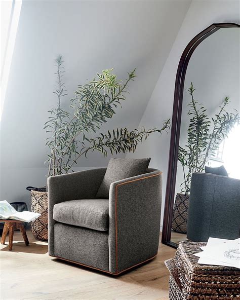 Penarth Walnut Floor Mirror 35.4"x76" + Reviews | Crate & Barrel