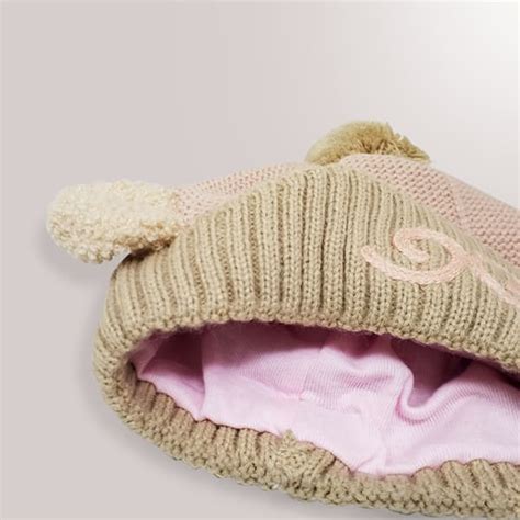 Buy Kids Winter Cap (Rose Fog & Browna) Online India | Star&Daisy