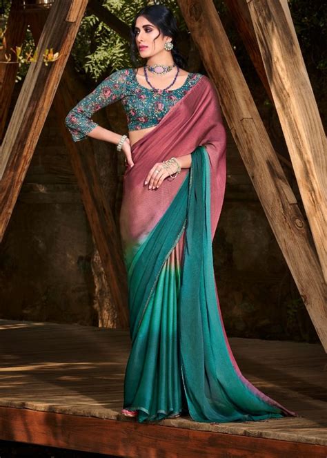 Sr Aruna 2 Fancy Wear Chiffon Saree Collection