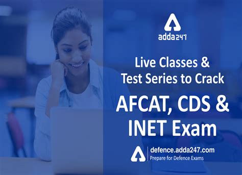 Live Classes and Test Series to crack AFCAT, CDS and INET Exam