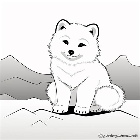 Arctic Fox Coloring Pages - Free & Printable!