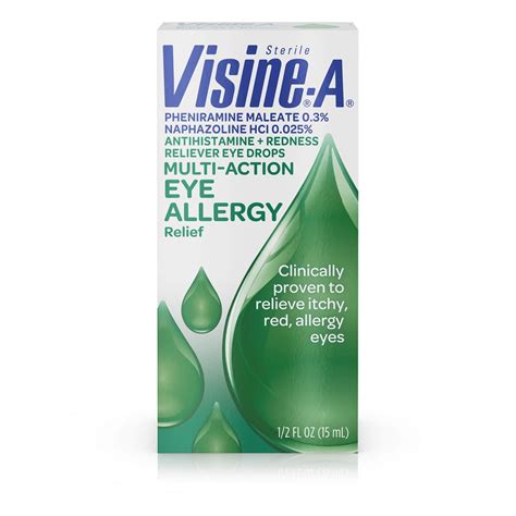 Buy Visine -A Eye y , Antihistamine & Redness Reliever Eye Drops ...