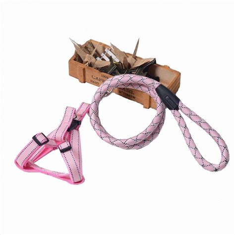 KUTKUT Adjustable No Choke No Pull Harness and Leash Set