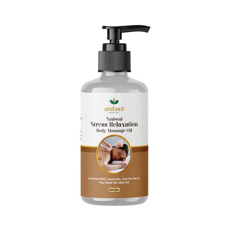 AMBANI HEALTH CARE Body Massage Oil for Stress Relief & Relaxation I ...