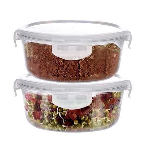 Buy Cutting EDGE 240ml Rectangular Borosilicate Glass Food Storage ...