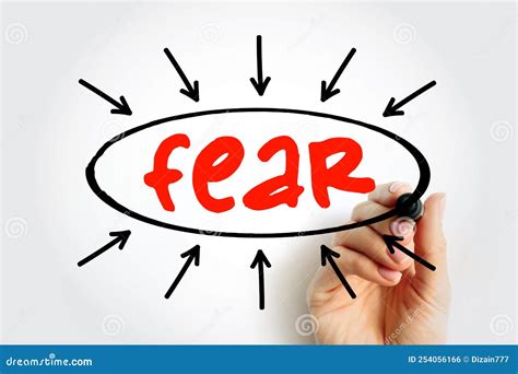 FEAR - Face Everything and Rise Acronym Text with Arrows, Concept for ...