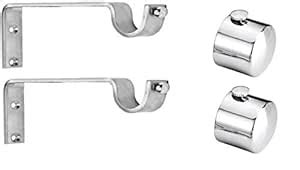 Homeproducts4U - 2 SS Simple Finial (Cap) with 2 Long Strong SS ...