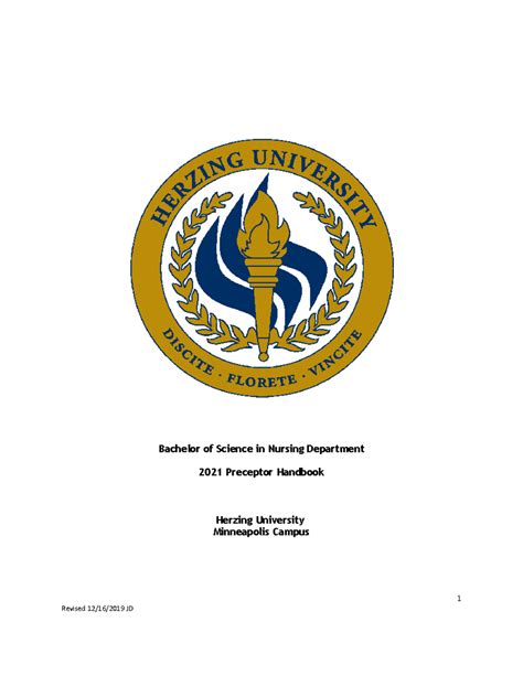 Herzing University BSN Preceptorship Manual 2022 0122 - Bachelor of ...
