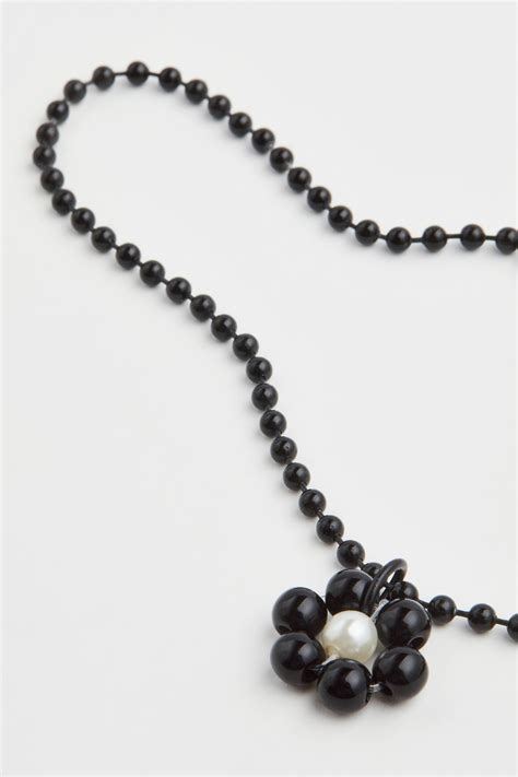 Pendant necklace - Black - Ladies | H&M IN
