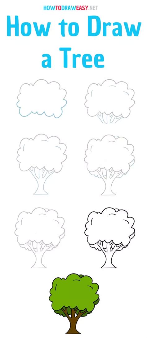 Tree Easy Draw EYFS 的图像结果