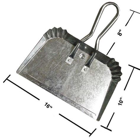 Extra Large Industrial Metal Dustpan, Heavy-Duty Steel Construction ...
