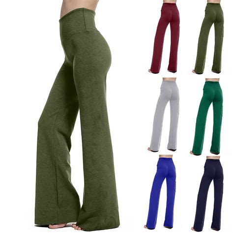 Utoimkio Clearance Women's High Waisted Wide Leg Yoga Pants Summer ...