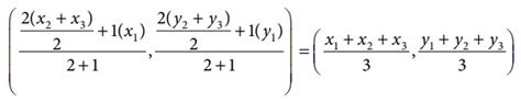 நடுக்கோட்டு மையத்தின் ஆயத்தொலைவுகள் (The Coordinates of the Centroid ...