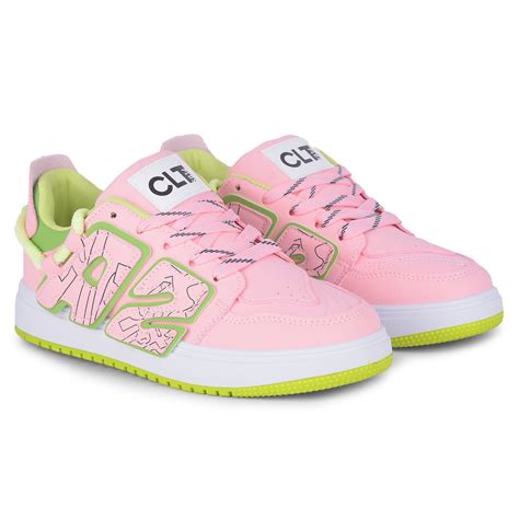 Calcetto Lightweight Casual Women'S Sneakers Shoes LDS-036 Pink ...