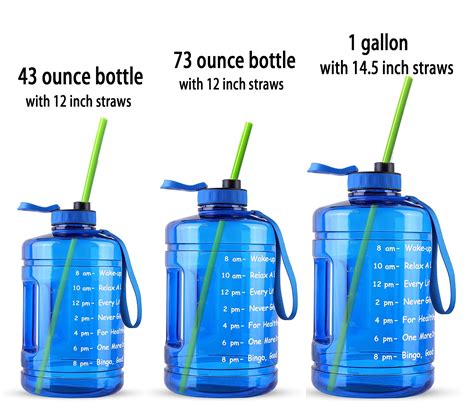 Buy Half Gallon Straw-12 Inch Extra Long Reusable Silicone Straws for ...