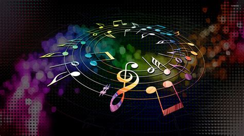 Colorful musical notes wallpaper - Music wallpapers - #19434