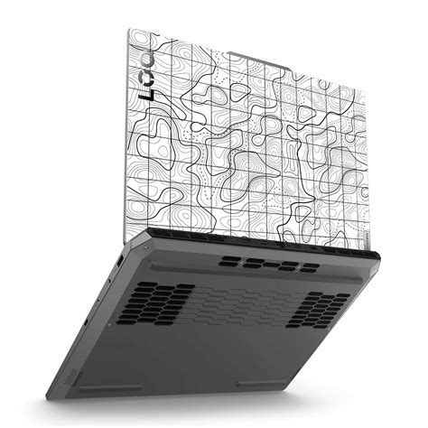 White Topography Exclusive Lenovo LOQ 2024 Laptop Skin – WrapCart Skins