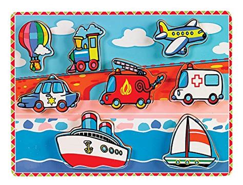 Buy Small World Toys Ryan's Room Wooden Puzzle - Transportation Online ...