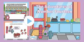 All About Number 14 PowerPoint Including Numicon Shapes