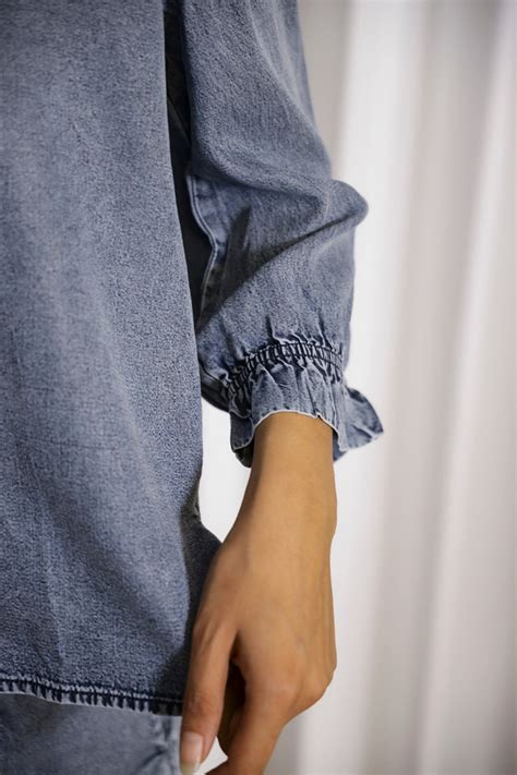 Dark Blue Denim Co-ord Set – Sanskruti Homes