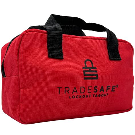 TRADESAFE Lockout Bag for Lockout Tagout Devices - Lock Out Bag for ...