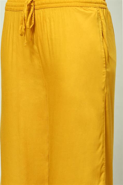 Mustard Rayon Palazzo
