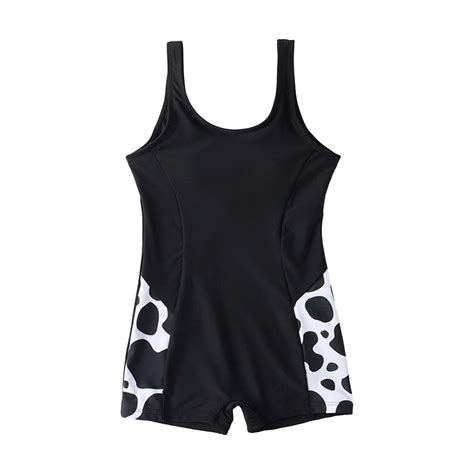 Little Girls One-Piece Swimsuit Bikini Set Swimwear Black,7-8T Teen One ...