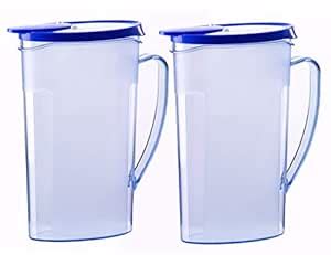 Buy Varmora Aqua Crystal Pot, Blue, 2 Pieces Online at Low Prices in ...