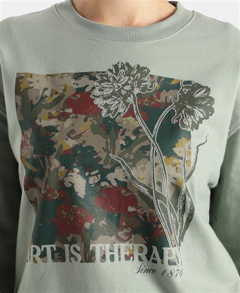 Buy Super Combed Cotton French Terry Fabric Printed Sweatshirt ...