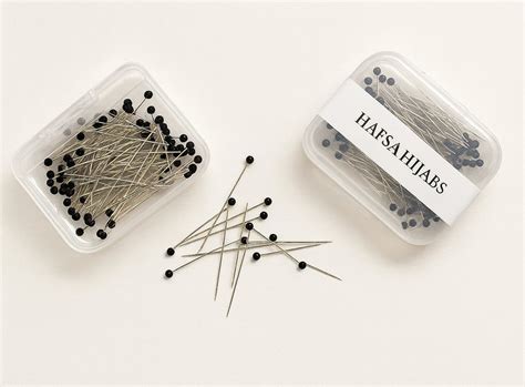Black Hijab Pins Pack of 100 | Premium Small Pins India | Hafsa Hijabs