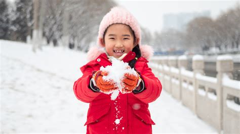 Children Playing In Snow
