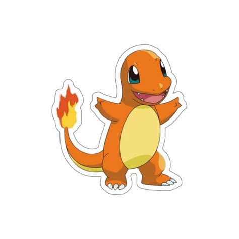 Charmander Pokemon Sticker - Premium Stickers | Print-on-Click