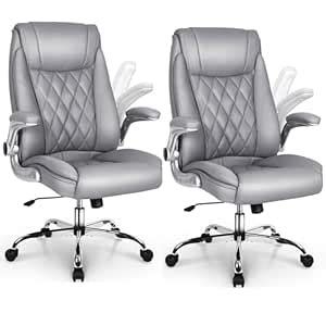 Chairtech Faux Leather Ergonomic Office Chair High Back Executive Desk ...