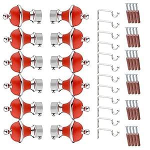 Buy GLOXY Stainless Steel & ABS Curtain Bracket Parda Holder with ...