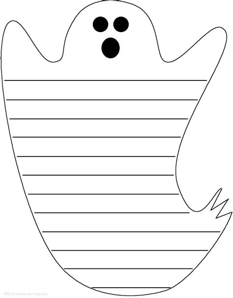 Ghost Shape Poem | Shape poems, Halloween writing, Halloween activities