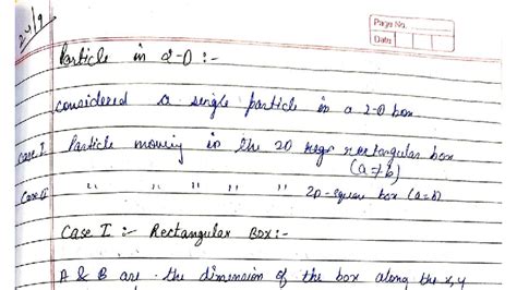 Physical Test 2 - Notes on Particle in a 3D Box and Degeneracy - Studocu