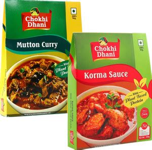 Chokhi Dhani by Chokhi Dhani Mutton Curry 300g, Korma Sauce 300g ...
