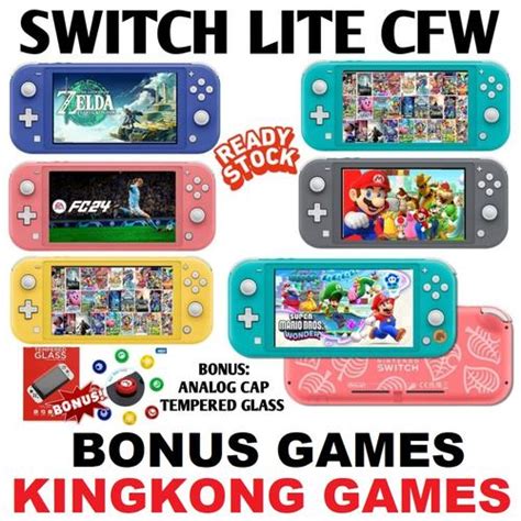 Jual Nintendo Switch Lite Turquoise Console - CFW 256GB - Jakarta Pusat ...