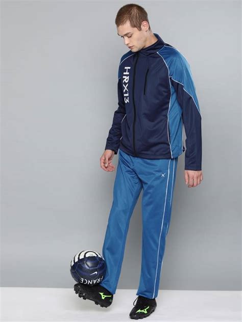 HRX by Hrithik Roshan Striped Men Track Suit - Buy HRX by Hrithik ...