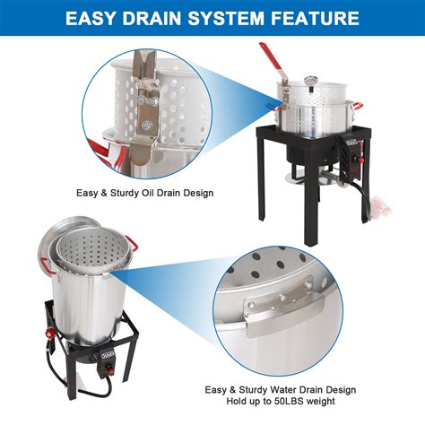 NUUK Single Burner High Pressure Propane Deep Fryer | Wayfair