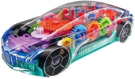 HK ENTERPRISE 360 Degree Bump & Go Rotating Transparent Concept Racing ...