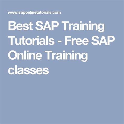 SAP Training Tutorials 的图像结果