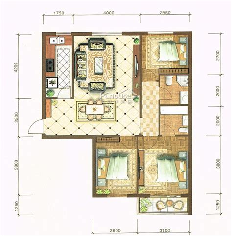 现代简约三居室90平米11.5万-华南城紫荆名都四期锦园装修案例-合肥房天下家居装修网