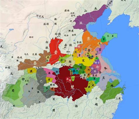 战国地图全图（七国地图分布） - 嬴政时期七国地图全图 - 实验室设备网