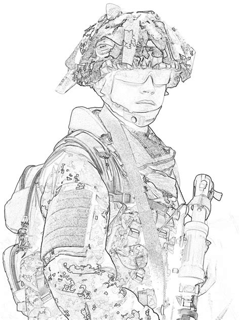 Army Coloring Pages For Adults